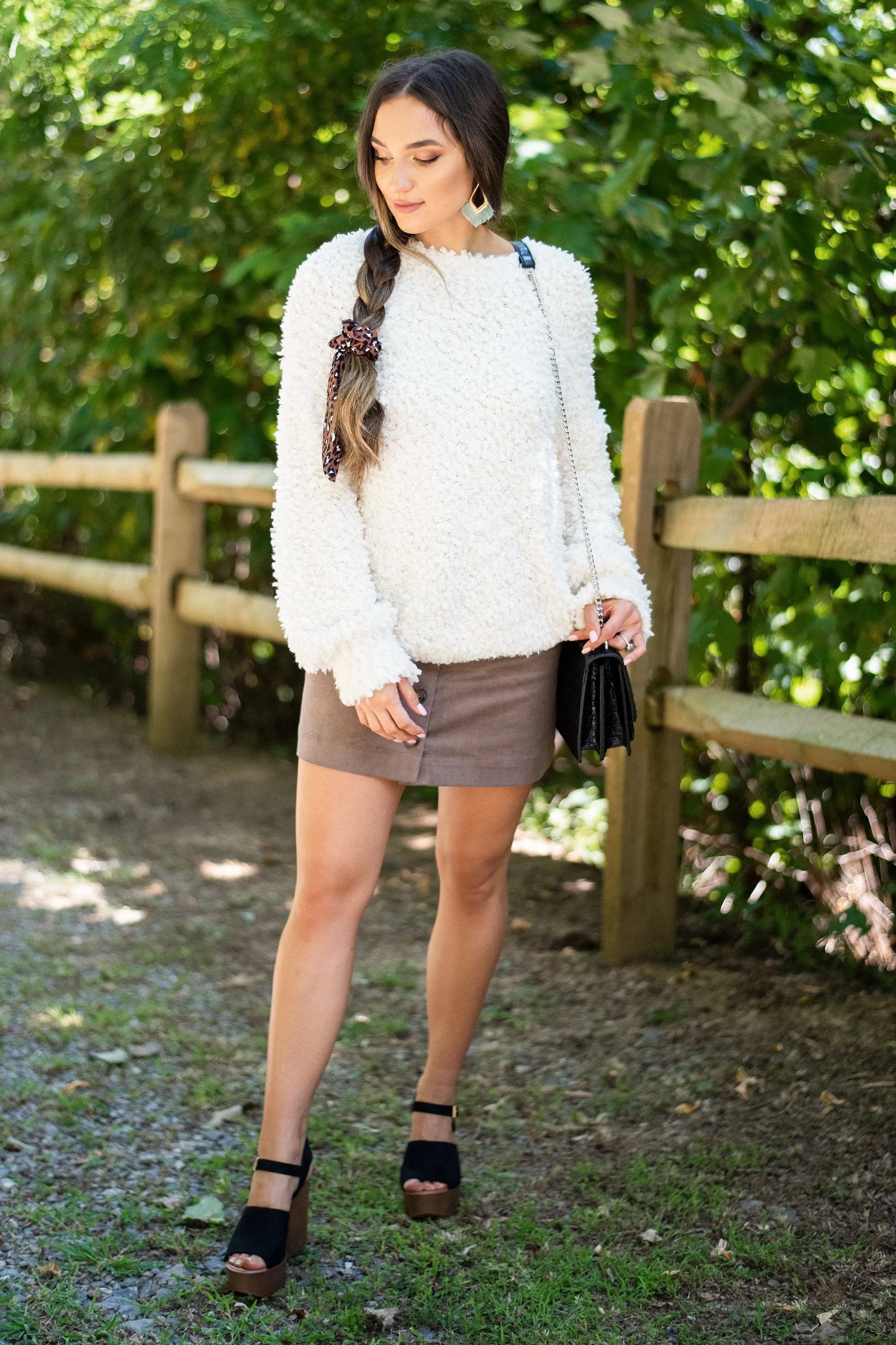 All About It Cream Popcorn Sweater