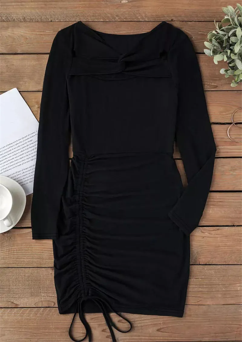 Elegant V-Neck Bodycon Women's Dress